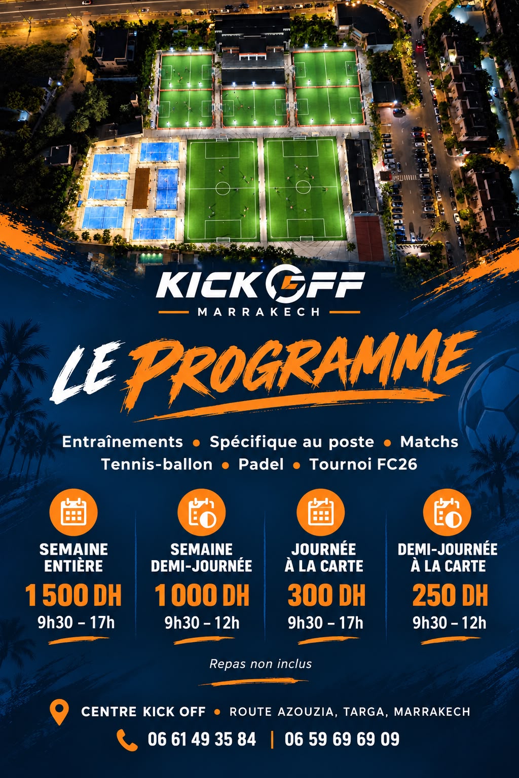 Stage Foot KickOff Marrakech – Programme