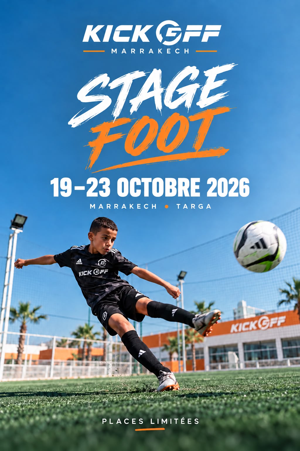 Stage Foot KickOff Marrakech – Affiche Face